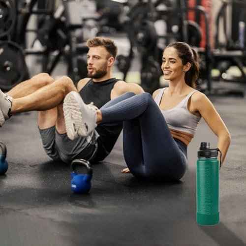 2 Pack Lid Replacement Compatible with Thermoflask, Leak Proof lid Fits for Thermoflask 16 18 24 32 40 64oz Wide Mouth Bottle, Handle Easy to Carry, BPA Free.