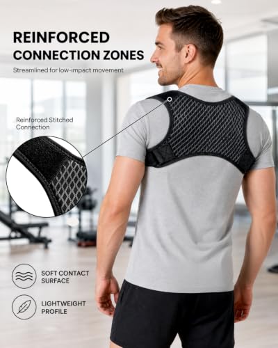 Men's Posture Corrector for Low-Impact Exercise - Adjustable Shoulder Support