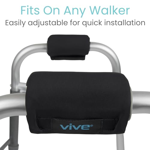 Padded Walker Hand Grips - Contoured Foam Cushions for Mobility Aids