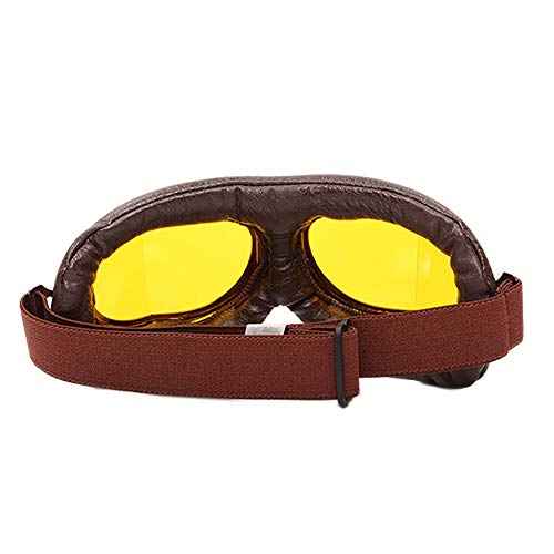 Peicees Vintage Helmet Goggles Motorcycle Goggles Bike Motorcross Pilot Goggle