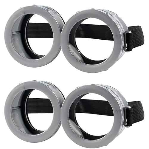 2 Pack Halloween Goggles for Adult Kids Round Goggles Glasses Costume Accessories for Men Women Cosplay Party Set