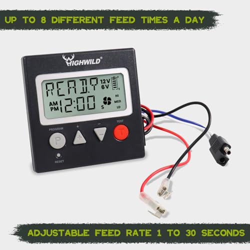 Universal 6V/12V Digital Game Feeder Timer for Wildlife & Livestock