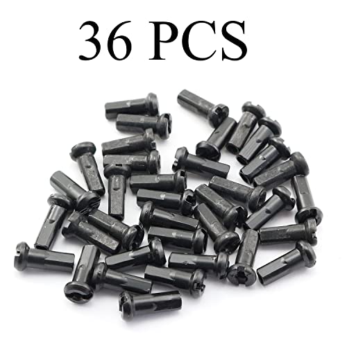 12mm Copper Spoke Nipples 30PCS for Bicycle Wheel Spokes Black