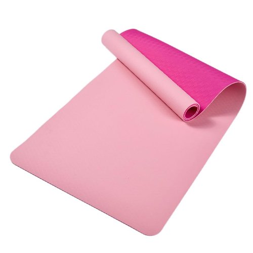 Non-Slip TPE Yoga Mat, 72"x24" Extra-Long Pilates Mats for Hot Yoga, HIIT, Floor Workouts, Lightweight Fitness Mat for Women & Men (Pink)