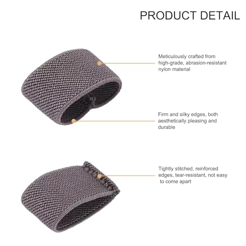 12 Pcs High-Elasticity Nylon Belt Keepers, Flexible Webbing Strap