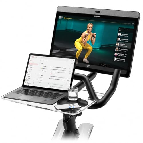 Peloton Bike+ Laptop & Phone Desk Tray - Adjustable, Tool-Free Mount