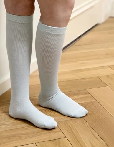 Women's Bamboo Rayon Over-the-Calf Compression Socks 10-15mmHg - 9-11 Multicolor