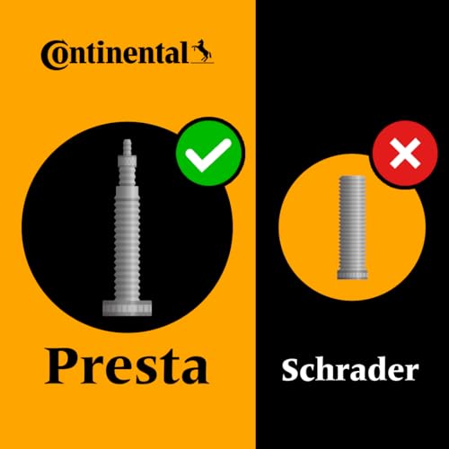 Continental Race 28" 700x20-25c Inner Tubes - 60mm Presta Valve (Pack of 2 Tubes w/Conti Tire Levers)