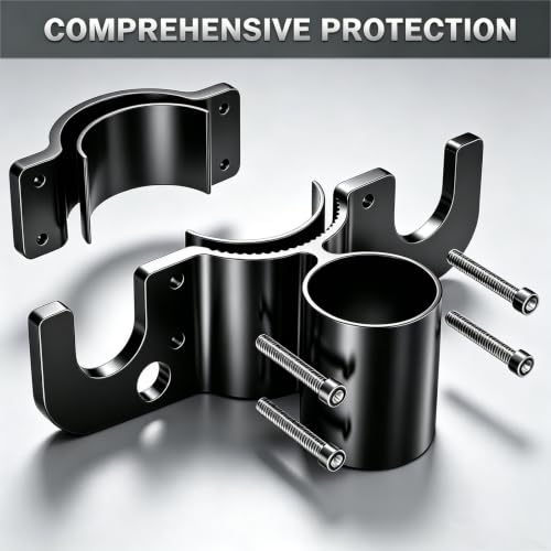 Heavy-Duty Aluminum Trailer Towing Chain Organizer with 7-Way Plug Holder