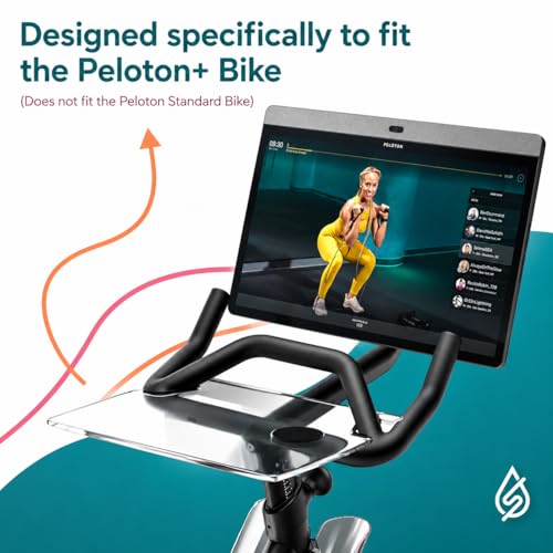 Peloton Bike+ Laptop & Phone Desk Tray - Adjustable, Tool-Free Mount