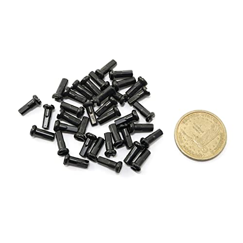 12mm Copper Spoke Nipples 30PCS for Bicycle Wheel Spokes Black