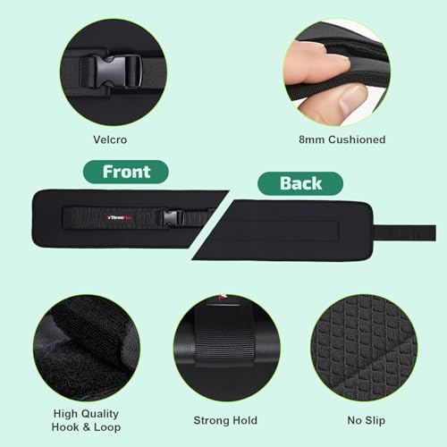 Adjustable Hip Thrust Belt for Dumbbells and Kettlebells – Non-Slip Glute Bridge Strap, Fits Up to 28.5 Inches
