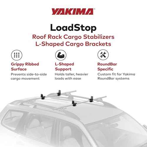 YAKIMA, LoadStop, Cartop Rack Brackets to Cushion and Prevent Loads from Shifting, Set of 4