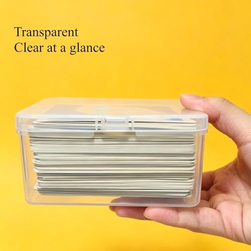 6PCS Clear Plastic Card Holders for UNO Cards, Card Storage Box Set