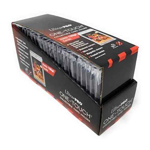 100 pt One Touch Magnetic Holders for Jersey Trading Cards 1- Box 25 Holders