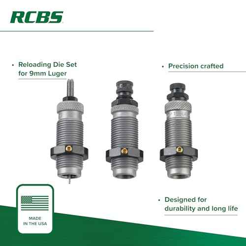 RCBS 20515 Carbide Die Set, 9MMLUGER/9x21/9x23,OD Green, 9mm Luger