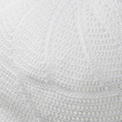 Modefa Islamic Premium Turkish Dervish Kufi Hats for Men - White, One Size