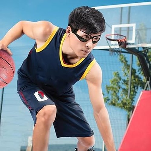 Pxiryanlow Black Basketball Glasses- Basketball Dribbling Goggles,17 X 6cm Portable Glasses For Dribbling,Comfortable Protective Sports Dribble Specs For Training Team Sports
