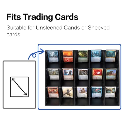 Trading Card Sorting Tray 3 Pack for Sports Cards, Top Loaders & Magnetic Holders