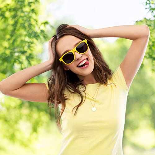 Pibupibu Neon Colors Party Favor Supplies Unisex Sunglasses Pack of 8