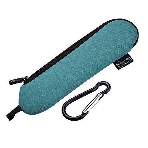 Neoprene Travel Flatware Case 3mm Thick Collapsible Utensil Pouch for Camping & Outdoors