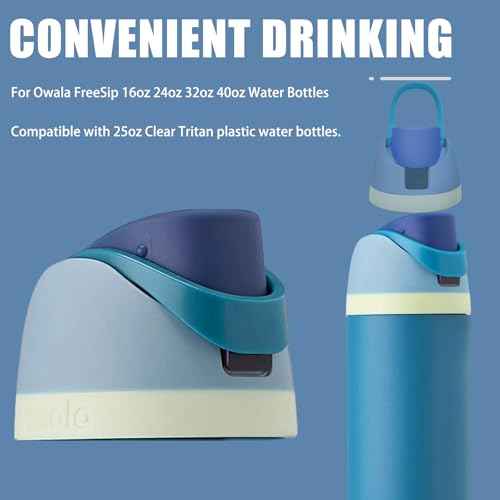 Replacement Cap for Owala Freesip, One Button Water Bottle Top Lid Compatible with Owala Cup 16oz 24oz 32oz 40oz, BPA-Free Replacement Accessory for Owala Free Sip