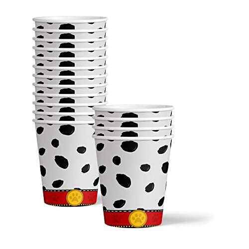 Dalmatians Birthday Party Supplies Set - Plates Napkins Cups for 16 - Themed Tableware Kit with Playful Graphics
