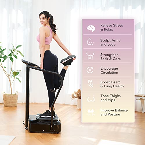2000W Whole Body Vibration Platform Exercise Machine with MP3 Player (180 Speed Levels Platform)