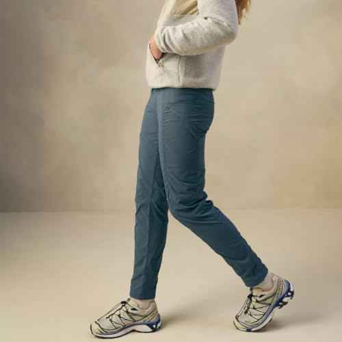 prAna Koen Pants Grey Blue LG (Women's 12-14) S