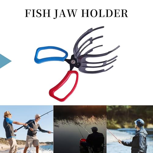 3 Claw Fish Gripper - Metal Fishing Pliers with Multi Teeth for Freshwater & Saltwater Fish - 2 Pack - Variation of 3 Claw 2 Pics