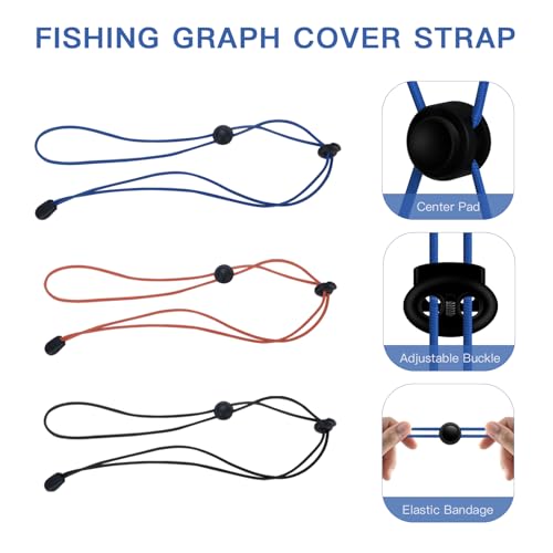 Fishing Graph Cover Straps - Secure Your Fish Finder Screen During Travel