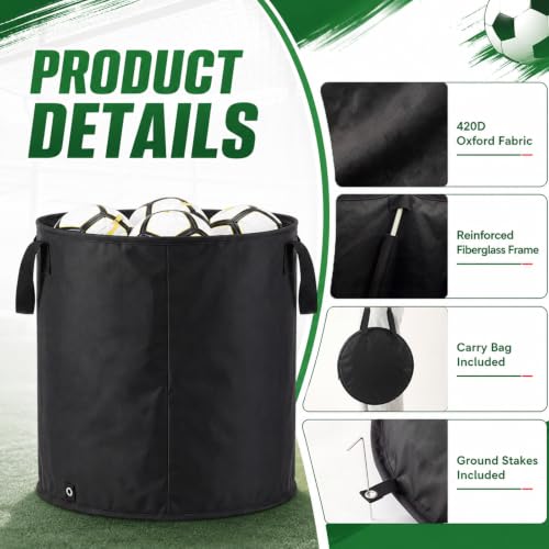 Large Sport Ball Storage Bin for Basketball Soccer Volleyball & More
