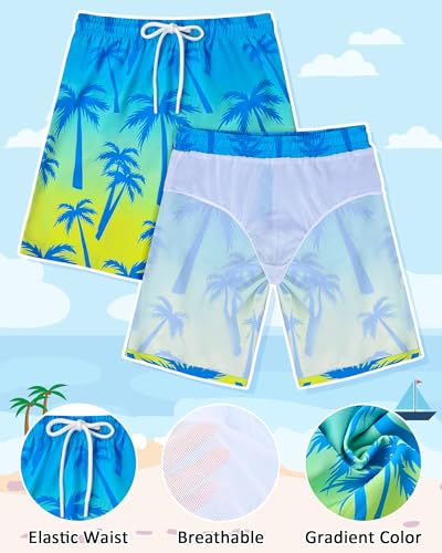 Kids Rash Guard Swimsuit Set 8-10 Years Yellow & Blue - Two Piece Bathing Suit
