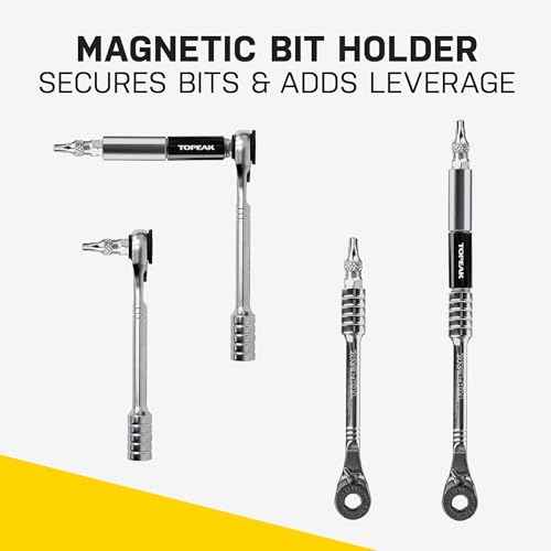Topeak Torq Rocket MiniX Torque Wrench ? 1?6 Nm Adjustable Ratcheting Bike Tool with 11 Bits, Tire Lever & Carry Case ? Compact Precision Torque Wrench for Road, MTB & Gravel Bikes