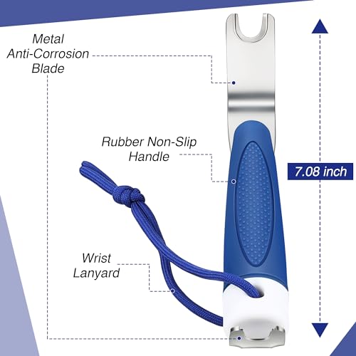 Enhon Boat Canvas Snap Tool Blue - Dual-Ended Stainless Steel Remover