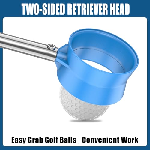 12Ft Telescopic Golf Ball Retriever Water Ball Picker Upper Blue