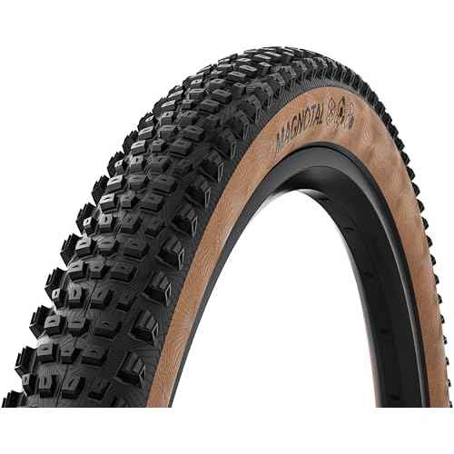 Continental Magnotal 29x2.40 Tubeless Ready Mountain Bike Tire | 1 Pack, Fast & Grippy On Mixed & Loose Terrain, E25 Electric Bike Rated, Folding ? Soft Compound, Trail Casing, Black/Transparent