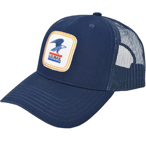 US Mail Trucker Hat Navy Blue One Size Adjustable Baseball Cap