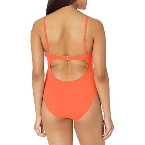 La Blanca Womens Island Goddess Twist Keyhole One Piece Swimsuit