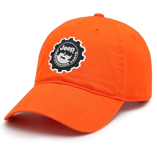 Jeep Hat Performance Parts Gear Logo Heavy Twill Baseball Cap