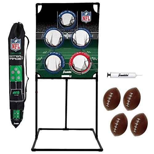 Franklin Sports Target Toss Games - Kids Football + Baseball Target Toss Games for Indoors + Outdoors - Fun Football + Baseball Throwing Games for Kids - Includes Targets + Mini Toy Balls