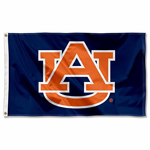 Large College Flag - Auburn Tigers University Banner 3x5 FT with Grommets