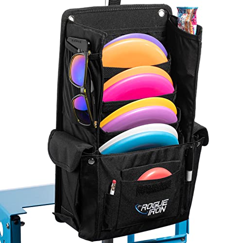 Disc Golf Pouch for Carts Holds 8+ Discs & Accessories - Adjustable Fit