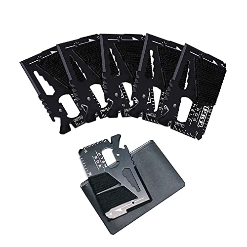 14-in-1 Credit Card Size Survival Tool Wallet Multitool for Camping & Emergency