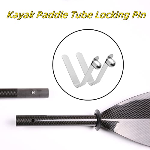 8pcs Kayak Paddle Spring Snap Clips 8mm Stainless Steel Push Button Locking Pins