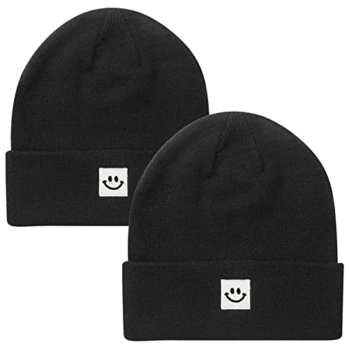 Knit Beanie Hat for Men/Women 2Pack