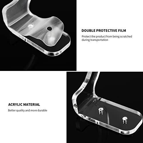 Lightsaber Wall Mount Stand - Transparent Acrylic Display Bracket for Swords (2 Sets)