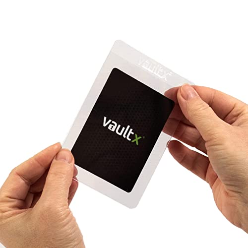 Vault X Semi Rigid Card Holders 50 Pack - Hard PVC Sleeves for Trading Cards