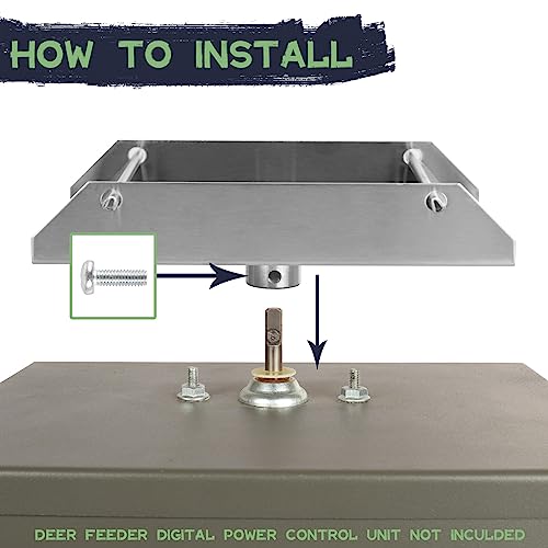 Heavy Duty Metal Spinner Plate for Deer Feeders 12 Volt
