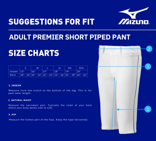 Men's Baseball Shorts with Piped Design, White/Navy, Small